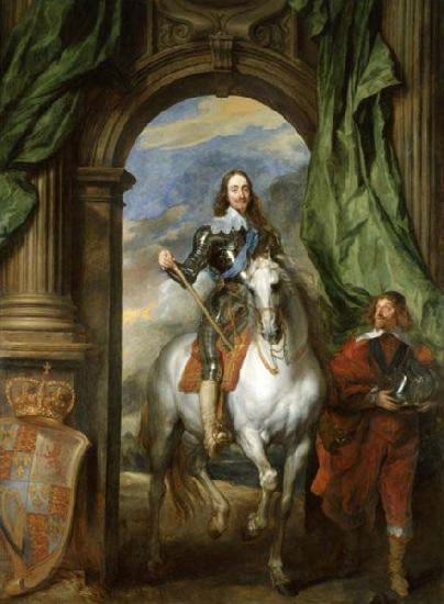 Anthony Van Dyck Charles I with M. de St Antoine oil painting image